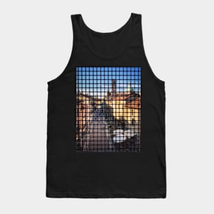 Through This Grid Tank Top